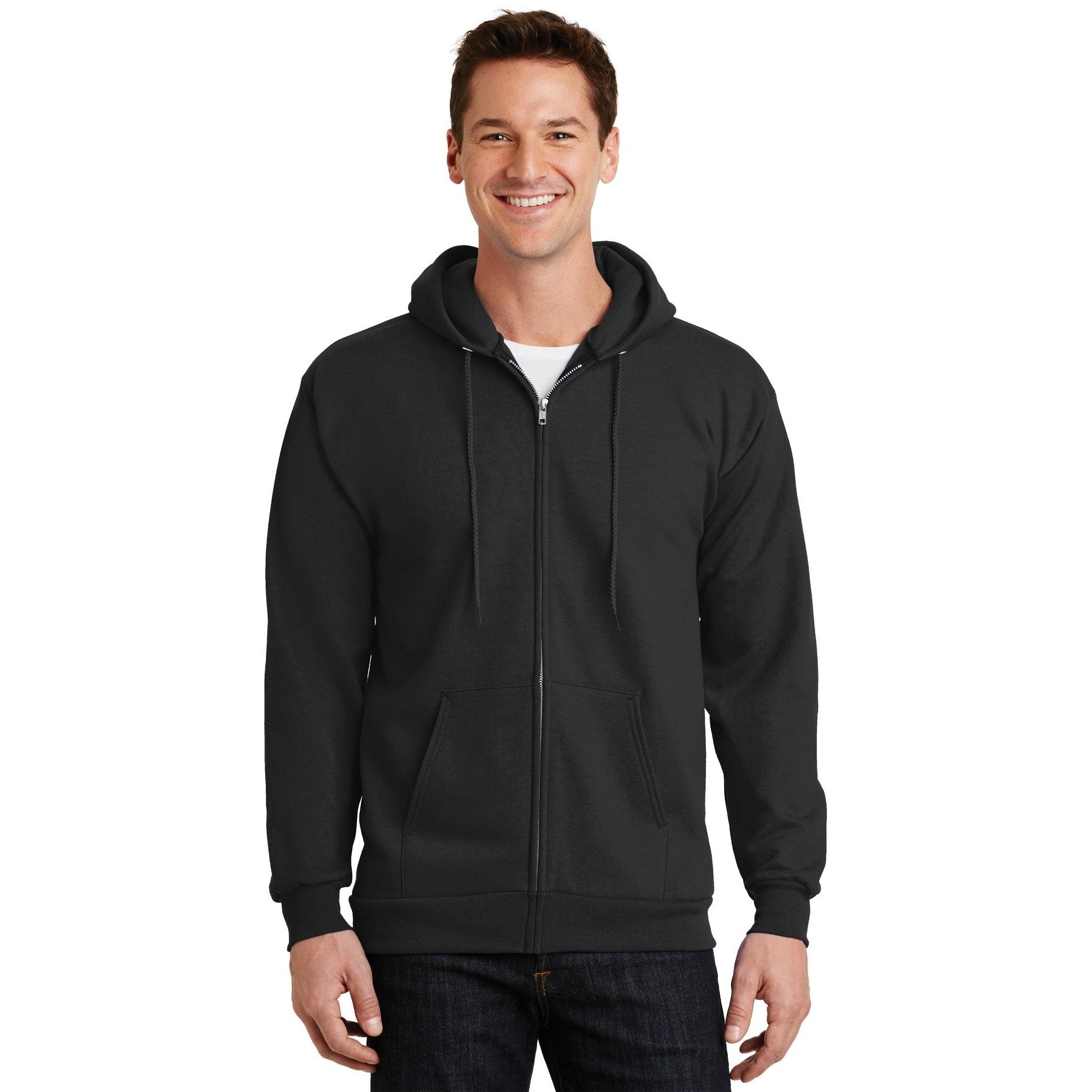 Port & Company-Port & Company® - Essential Fleece Full-Zip Hooded Sweatshirt. PC90ZH-MedTech-4